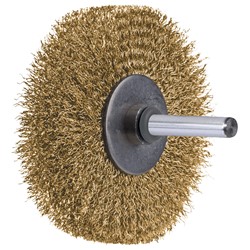 3" Crimped Mounted Wheel Brush