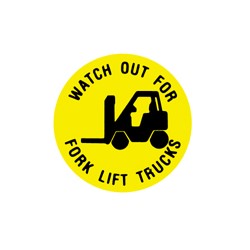 WATCH OUT FOR FORKLIFT TRUCKS FLOOR SIGN