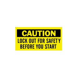 Lockout Tagout Sign