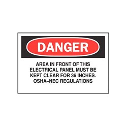 Electrical Hazard Sign