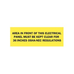 Electrical Hazard Sign