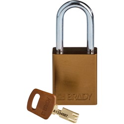 Aluminum Padlock Brown 1-1/2" KD