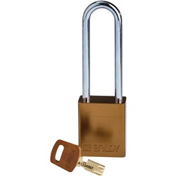 Aluminum Padlock Brown 3" KD