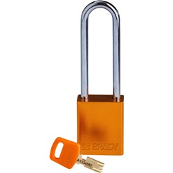 Aluminum Padlock Orange 3" KD