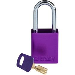 Aluminum Padlock Purple 1-1/2" KD