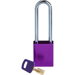 Aluminum Padlock Purple 3" KD