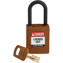 Nylon Padlock Brown 1-1/2" KD