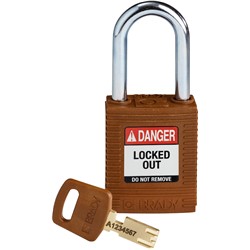 Nylon Padlock Brown 1-1/2" KD