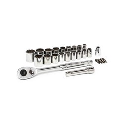 25 Pc. 3/8” Drive SAE/Metric Socket Set