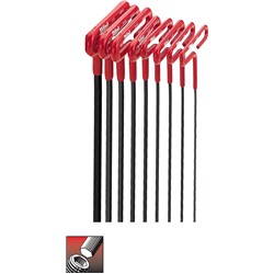 8 pc Hex T-Key Set 3/32-1/4 6" Arm