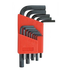 12 PC Short Arm Hex Key Set w/Holder