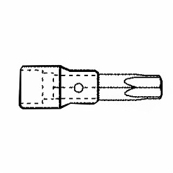 1/4" Drive Long Torx® Bit Socket T10