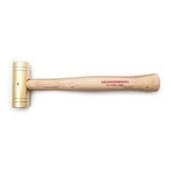 32oz. Brass Hammer w/Hickory Handle