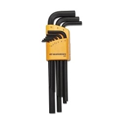 9 PC Long Arm Hex Key Set Metric