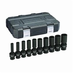 10 Pc 1/2 Dr Universal Impact Socket Set