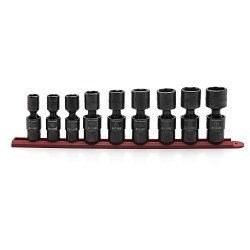 9 Pc. 1/2 Dr Universal Impact Socket Set