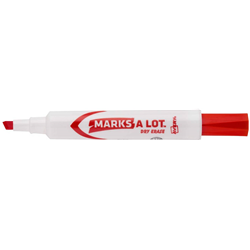 Marks-A-Lot Dry Erase Red Marker BX/12