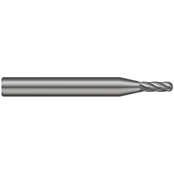 .02" 5FL Regular Carbide Ball End Mill