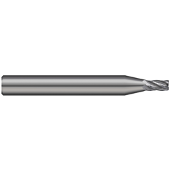 .02" 5FL Stub Carbide End Mill CR.005"