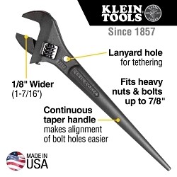 10'' Adjustable Spud Wrench