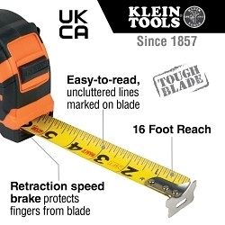 Tape Measure 25-Foot Single-Hook