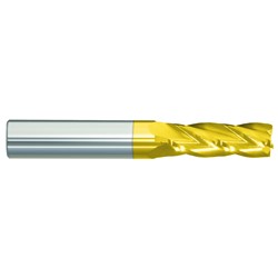 4550G 1" 4FL SE HSS End Mill CC TiN