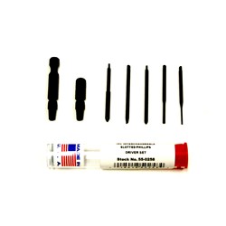 7 Piece Slotted/Phillips/Adapters Set