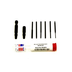 8 Piece Slotted/Cross Point Adapter Set