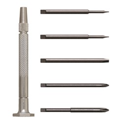 6 Piece Slotted & Cross Point Driver Set