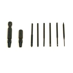 8 Piece Slotted/Cross Point/Adapter Set