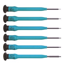 6 Pc. Fixed Short Metric Hex Driver Set