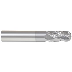 1" 4FL SE Ball Carbide End Mill TiCN