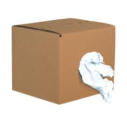 White T Shirt Rags 50 lb Box