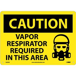 Vapor Respirator Required In This Area