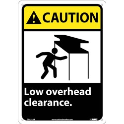 Caution Low Overhead Clearance Sign