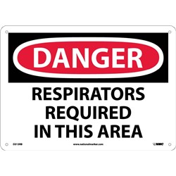 Danger Respirators Required In This Area