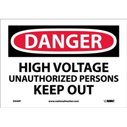 Danger High Voltage Sign