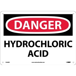 Danger Hydrochloric Acid Sign