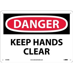 Danger Keep Hands Clear Sign