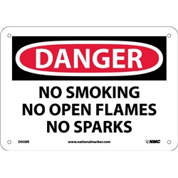 No Smoking No Open Flames No Sparks Sign