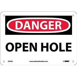 Danger Open Hole Sign