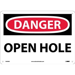 Danger Open Hole Sign