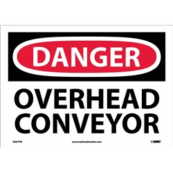 Danger Overhead Conveyor Sign