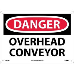 Danger Overhead Conveyor Sign