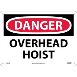 Danger Overhead Hoist Sign