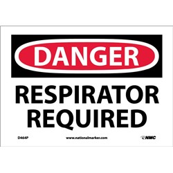 Danger Respirator Required Sign