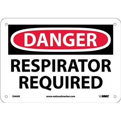 Danger Respirator Required Sign