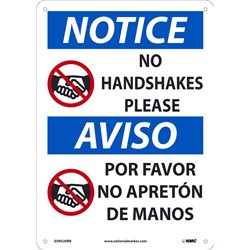 No Handshakes Please Bilingual