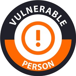 Hard Hat Label Vulnerable Person