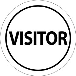 Hard Hat Label Visitor